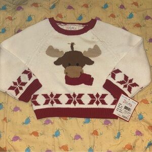 NWT zubel moose sweater size 18months
